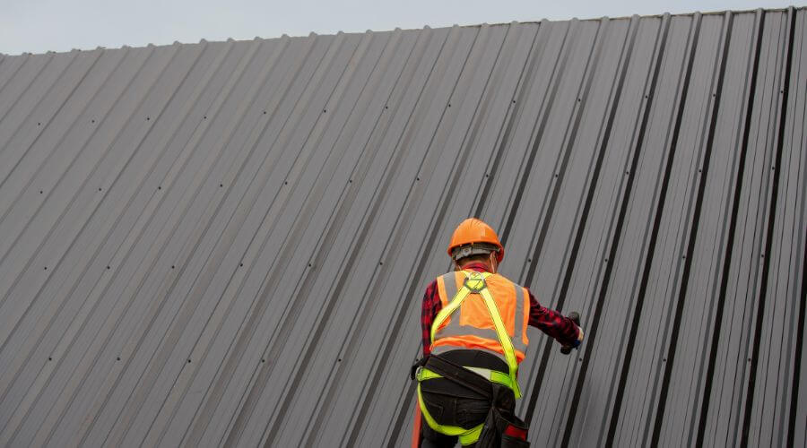 Professional metal roof installation services in Onida, SD
